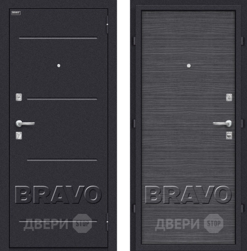 Дверь Bravo Оптим Кобра Black Wood