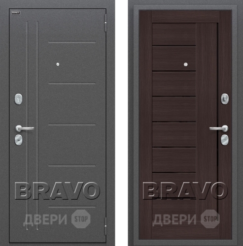 Дверь Bravo Оптим Проф Венге