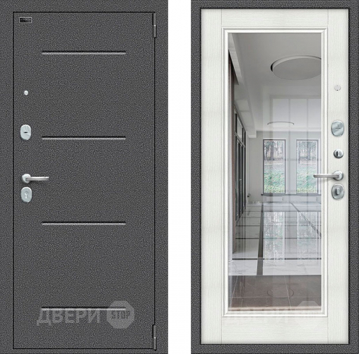 Дверь Bravo Porta S-2 104/П61 с зеркалом Бьянко