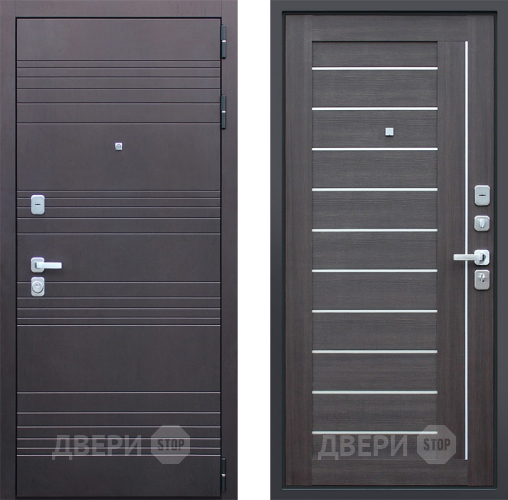 Дверь АСД Дуэт Орех рифленый