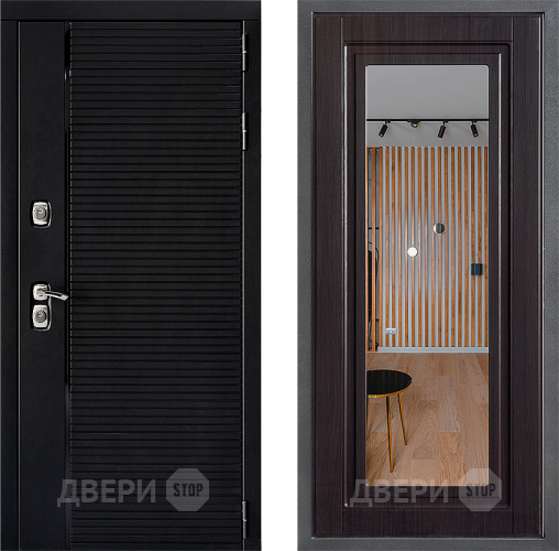 Дверь Дверной континент ДК-1 ФЛЗ Зеркало Венге