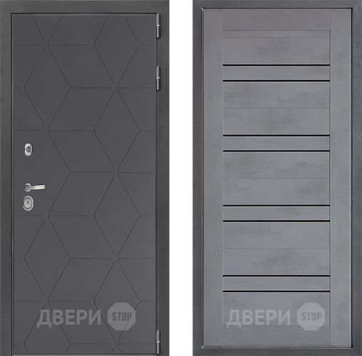Дверь Дверной континент ДК-3/744 ФЛ-49 Бетон серый