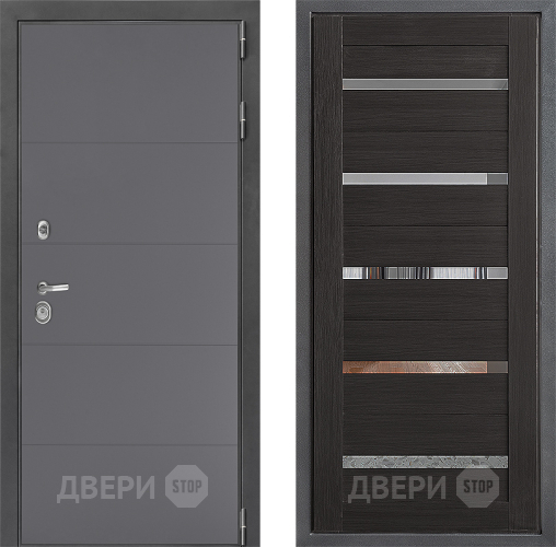 Входная металлическая Дверь Дверной континент ДК-3/649 ФЛ-47 Венге