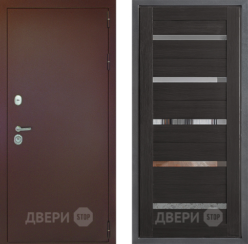 Дверь Дверной континент Рубикон Медь Дизайн ФЛ-47 Венге