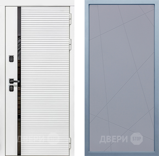 Входная металлическая Дверь Дива МХ-45 Белая STR Д-11 Силк Маус