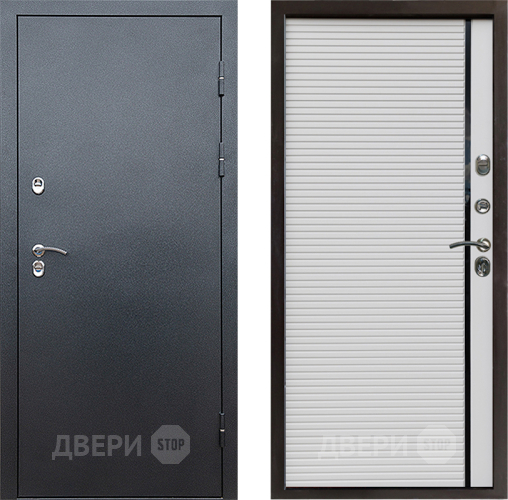 Дверь Престиж TERMO с терморазрывом Снегирь Серебро Porte Белый