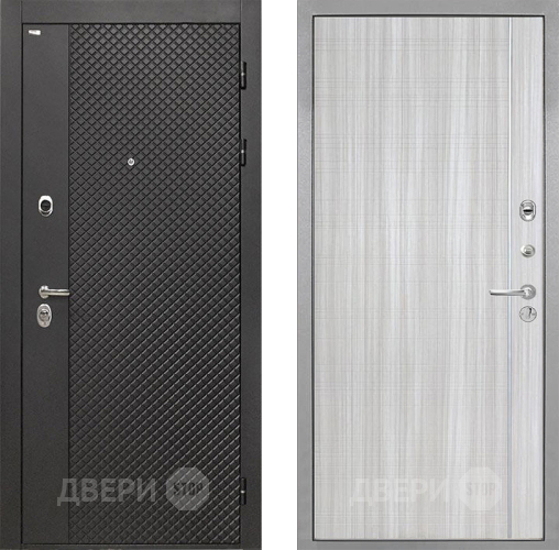 Дверь Интекрон (INTECRON) Олимпия Black 4К В-07 с молдингом Сандал белый