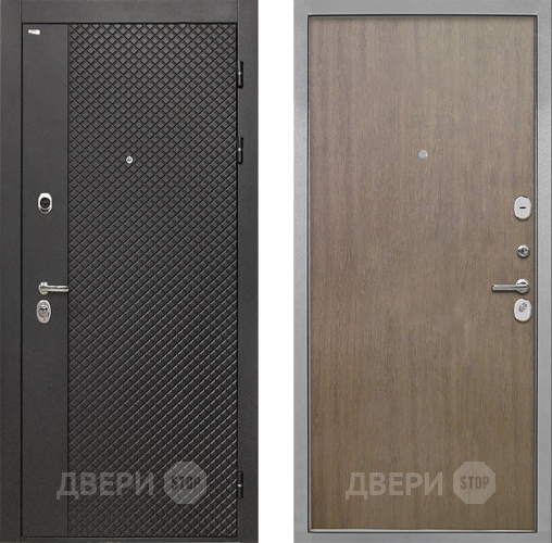 Дверь Интекрон (INTECRON) Олимпия Black 4К Гладкая шпон Венге коричневый