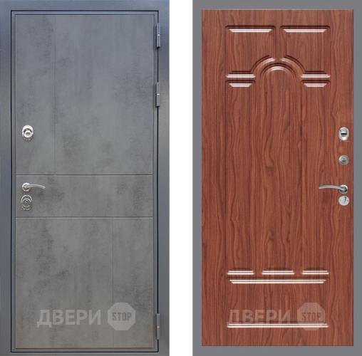Дверь Рекс (REX) ФЛ-290 FL-58 орех тисненый