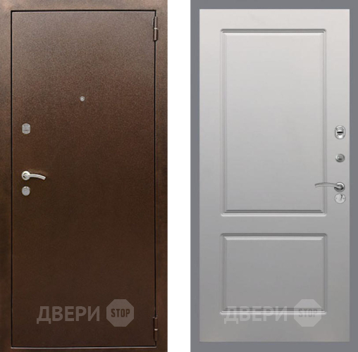 Дверь Рекс (REX) 1А Медный Антик FL-117 Грей софт
