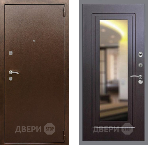 Дверь Рекс (REX) 1А Медный Антик FLZ-120 Венге