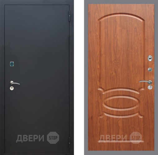 Дверь Рекс (REX) 1A Черный Муар FL-128 Морёная берёза