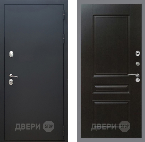 Дверь Рекс (REX) 5 Черный Муар FL-243 Венге