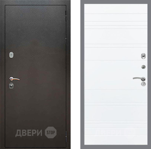 Дверь Рекс (REX) 5 Серебро Антик Line Силк Сноу