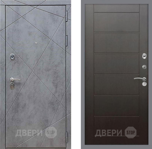 Дверь Рекс (REX) 13 Бетон Темный Сити Венге