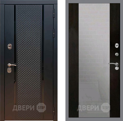 Входная металлическая Дверь Рекс (REX) 25 СБ-16 Зеркало Венге